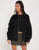 Image of Cavitana Jacket in Black with White Top Stitch