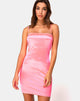 Image of Cecile Slip Dress in Neon Pink