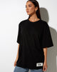 Image of Cocoon Tee in Black Angelo Label Embro