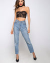 Image of Cyrilla Bralet in Lacey Knit Black
