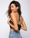 Image of Cyrilla Bralet in Lacey Knit Black