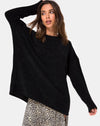 Image of Dad Jumper in Chenille Black