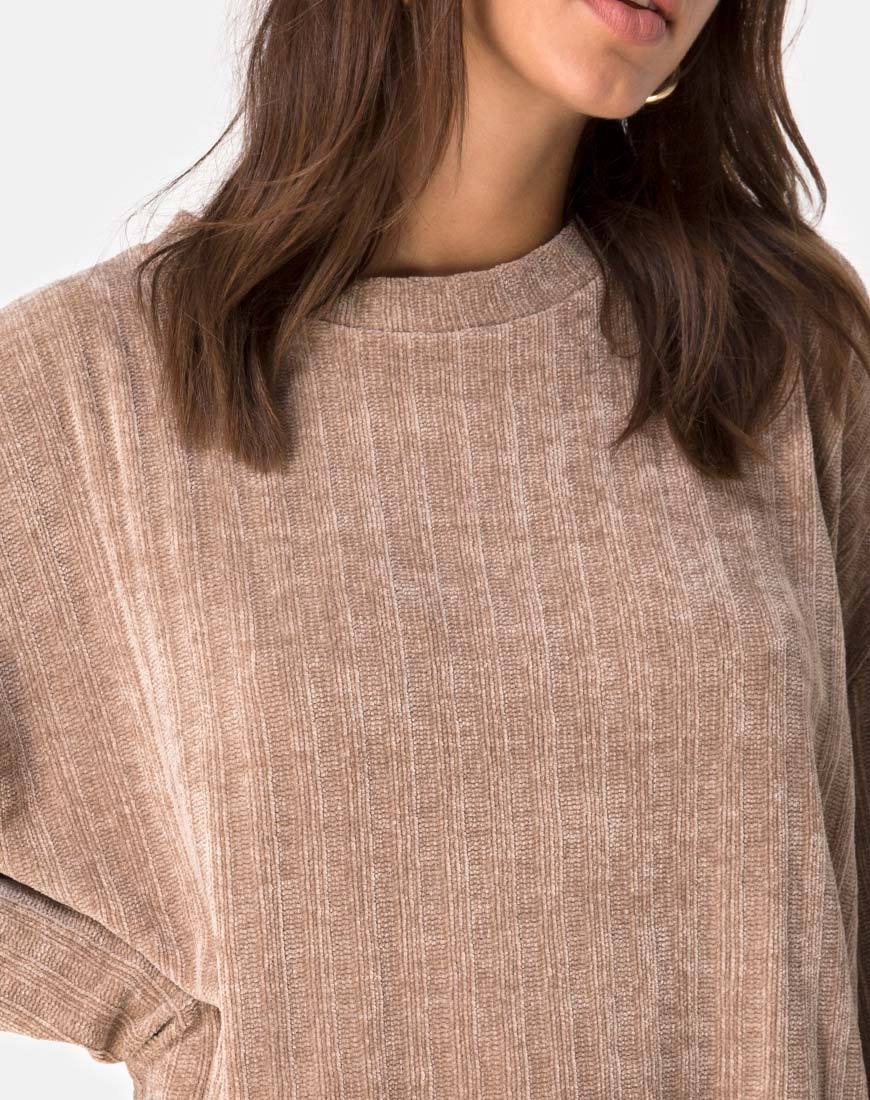 Image of Dad Jumper in Chenille Tan