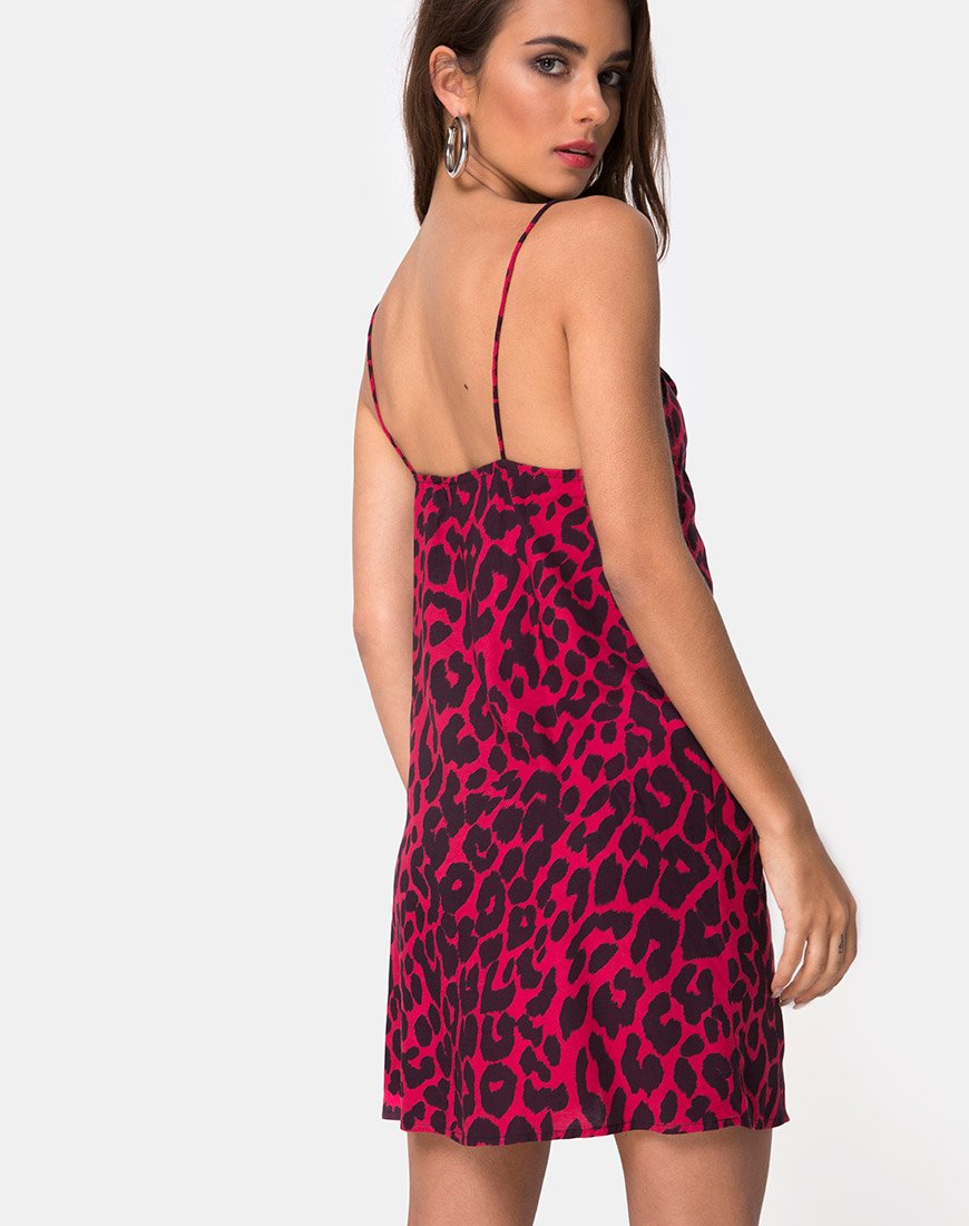 Image of Datista Dress in Oversize Jaguar Red