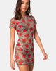 Image of Whitney Bodycon Dress in Tiger Rose
