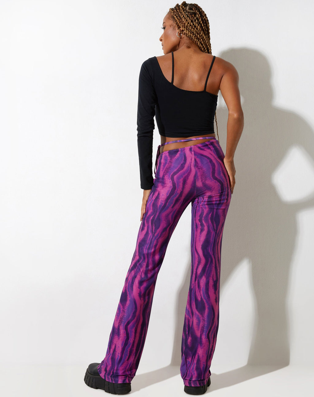 Eda Flare Trouser in Tropical Rave Pink