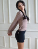 image of Edelie Wrap Cardigan in Blush