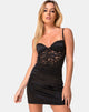 Image of Ellis Bodycon Dress in Lace Mesh Black