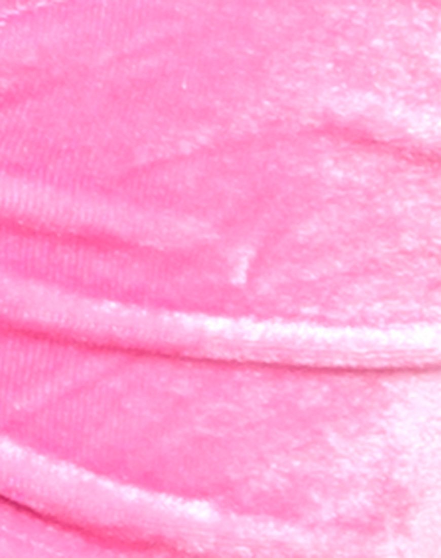 Image of Fadel Bikini Bottom in Velvet Candy Pink