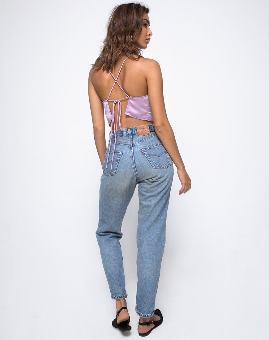 Image of Fair Cami Top in Satin Lilac