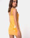 Image of Farlie Bodycon Dress in Tangerine with Clear Sequin