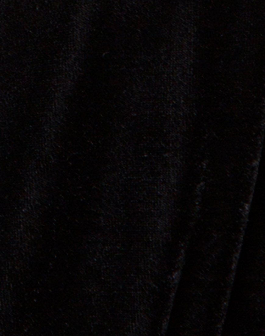Image of Fern Bodice in Velvet Diamond Black