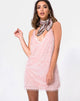 Image of Finn Dress in Plush Fringe Sugar Pink