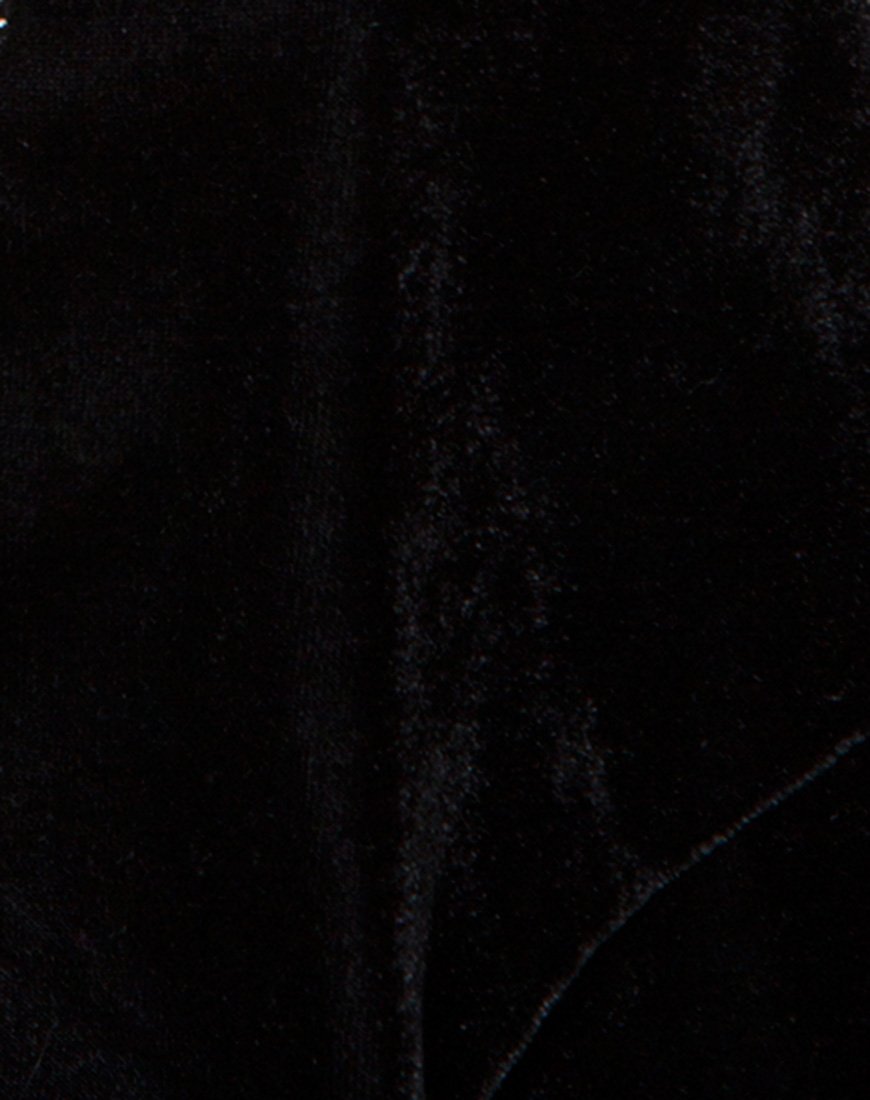 Image of Fion Slip Dress in Velvet Diamond Black