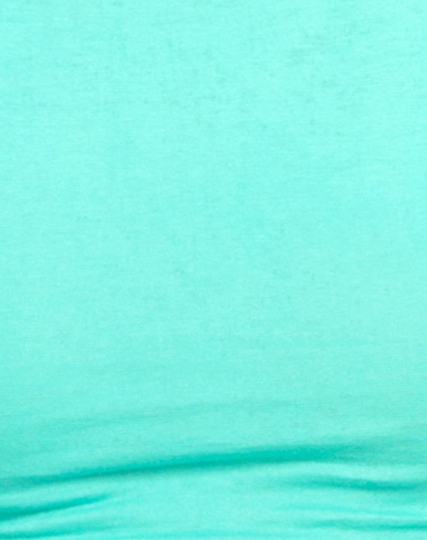 Image of Motel Folly Strappy Crop in Aquamarine
