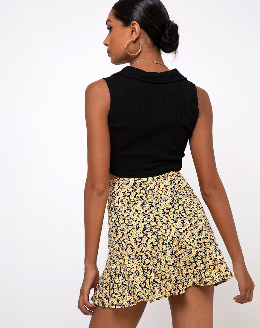 Image of Gaelle Skirt in Mini Bloom Yellow