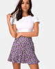 Image of Gaelle Mini Skirt in Lilac Blossom