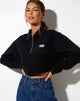Image of Gandi Crop Top in Black with Motel Work Clothing Label