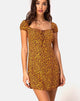 Image of Gaval Mini Dress in Ditsy Rose Marigold