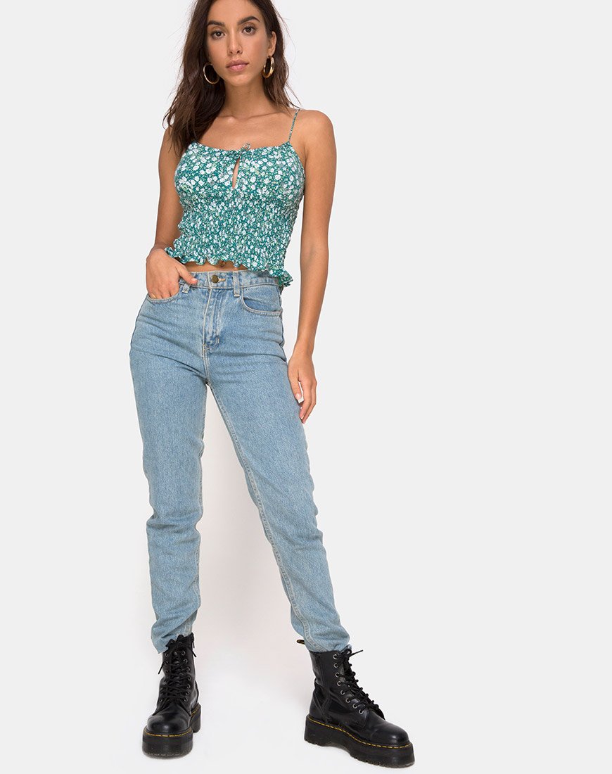 Image of Gemala Cami Top in Floral Field