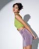 Image of MOTEL X OLIVIA NEILL Midang Mini Skirt in Crepe Lavender