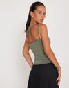 Image of Giola Crop Top in Khaki