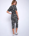 Image of Giotto Jumpsuit in Polka Daisy Black