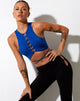 Image of Giwta Crop Top in Lycra Cobalt