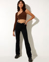 Image of Grasel Crop Top in Lycra Cocoa