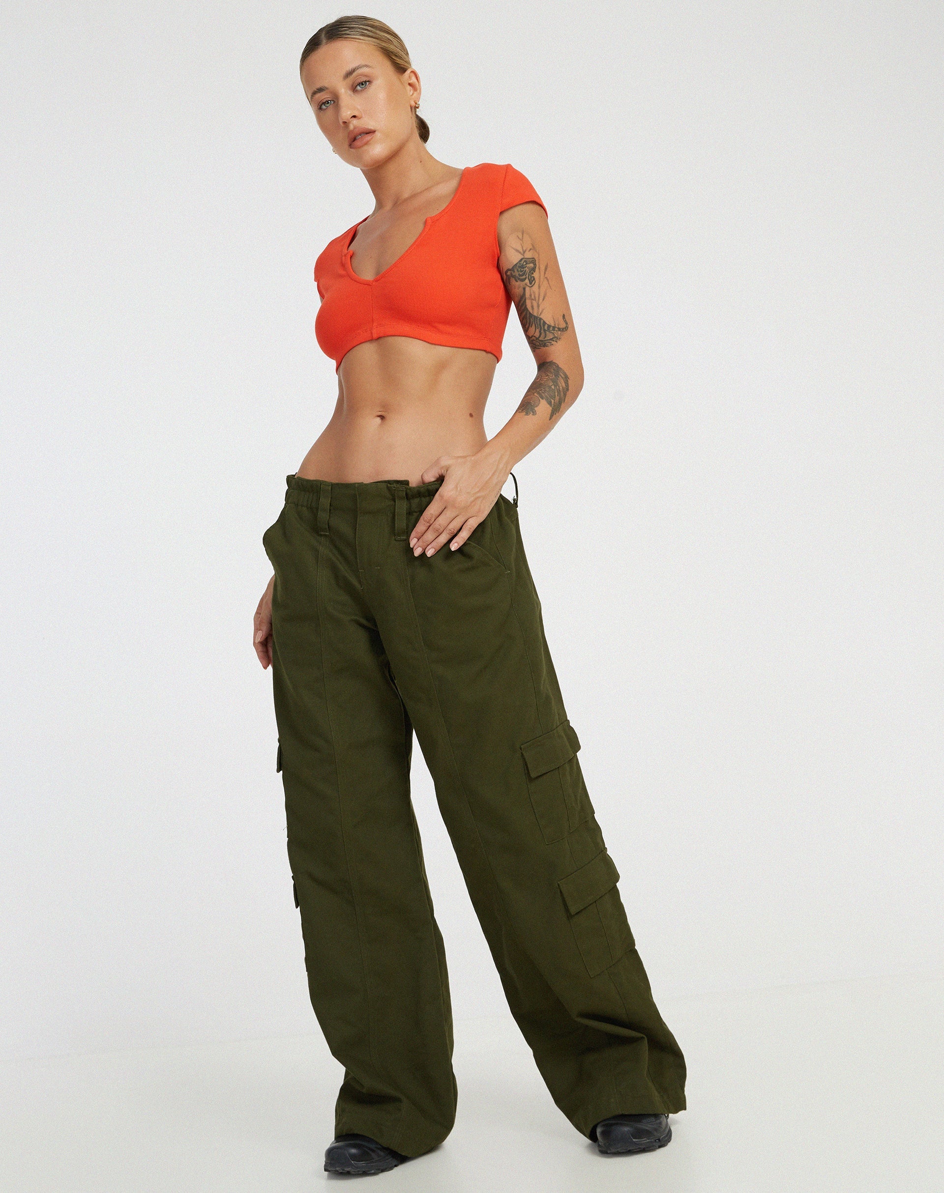 image of Guanna Crop Top in Red