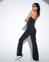 Image of MOTEL X OLIVIA NEILL Zocha Flare Trouser in Irregular Stripe Black