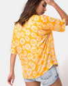 Image of Hawaiian Shirt in Sunkissed Yellow Floral