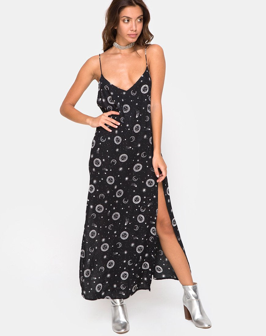 Image of Hime Maxi Dress in Small Celestial Black  X Princess Polly