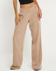 image of Hondra Wide Leg Trouser in Beige