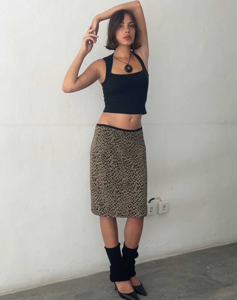 Cheetah print skirt outlet brandy