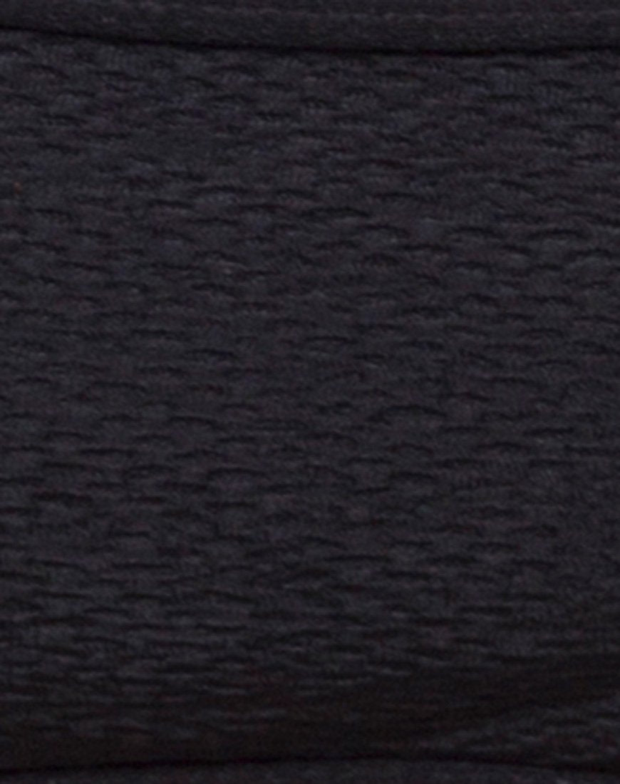 Ina Bottom Bikini in Texture Black