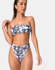 Image of Izarla Bikini Tube Top in Cherub Grey