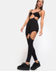 Image of Jaca Cutout Unitard in Black