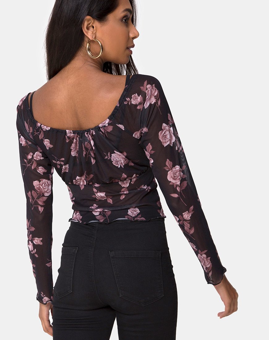 Image of Janina Top in Dusky Rose