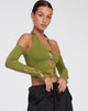 image of Jayne Crop Top in Khaki