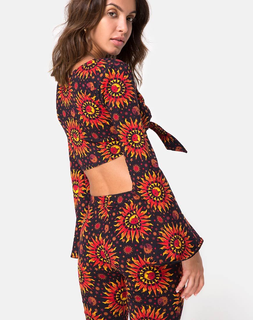 Image of Espha Crop Top in Hot Sun  X Princess Polly