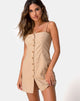 Image of Kaira Slip Dress in Taupe