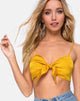 Image of Kasen Bralet in Satin Mustard