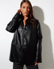 Image of Katana Jacket in Pu Black