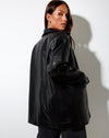 Image of Katana Jacket in Pu Black