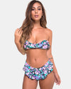 Image of Kaulana Bikini Top in Illuminated Floral