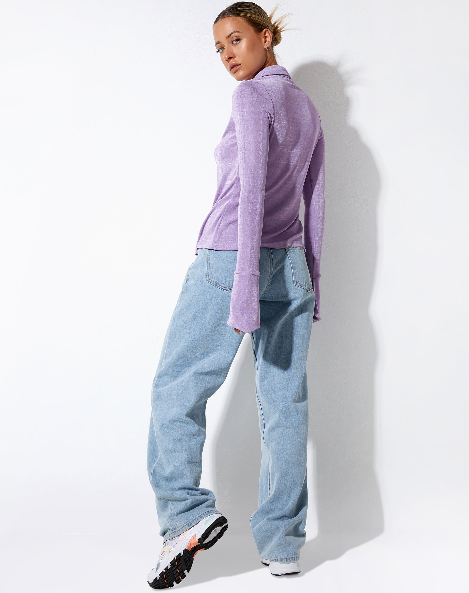 IMAGE OF Keani Shirt in Crepe Lavender