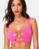 Image of Keddo Crop Top in 80s Pink