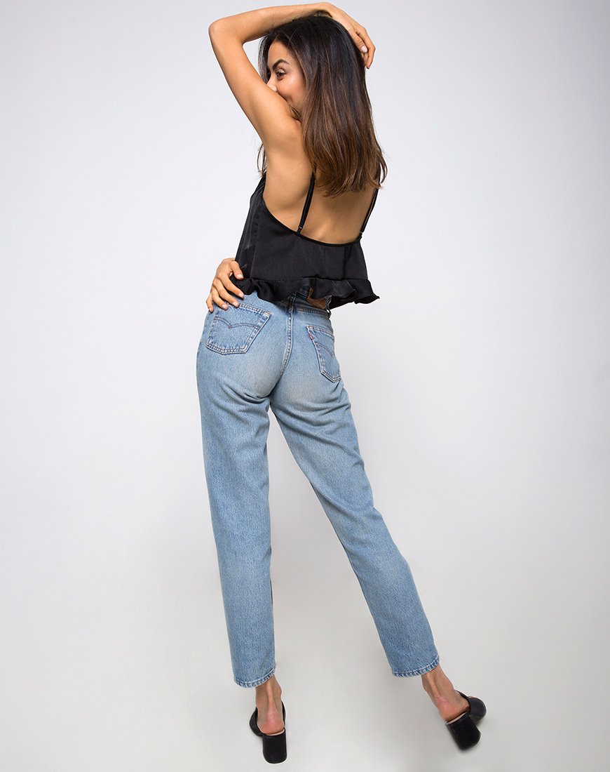 Image of Kelay Cami Top in Satin Black