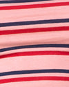 Image of Fonda Crop Top in 70s Stripe Pink Horizontal